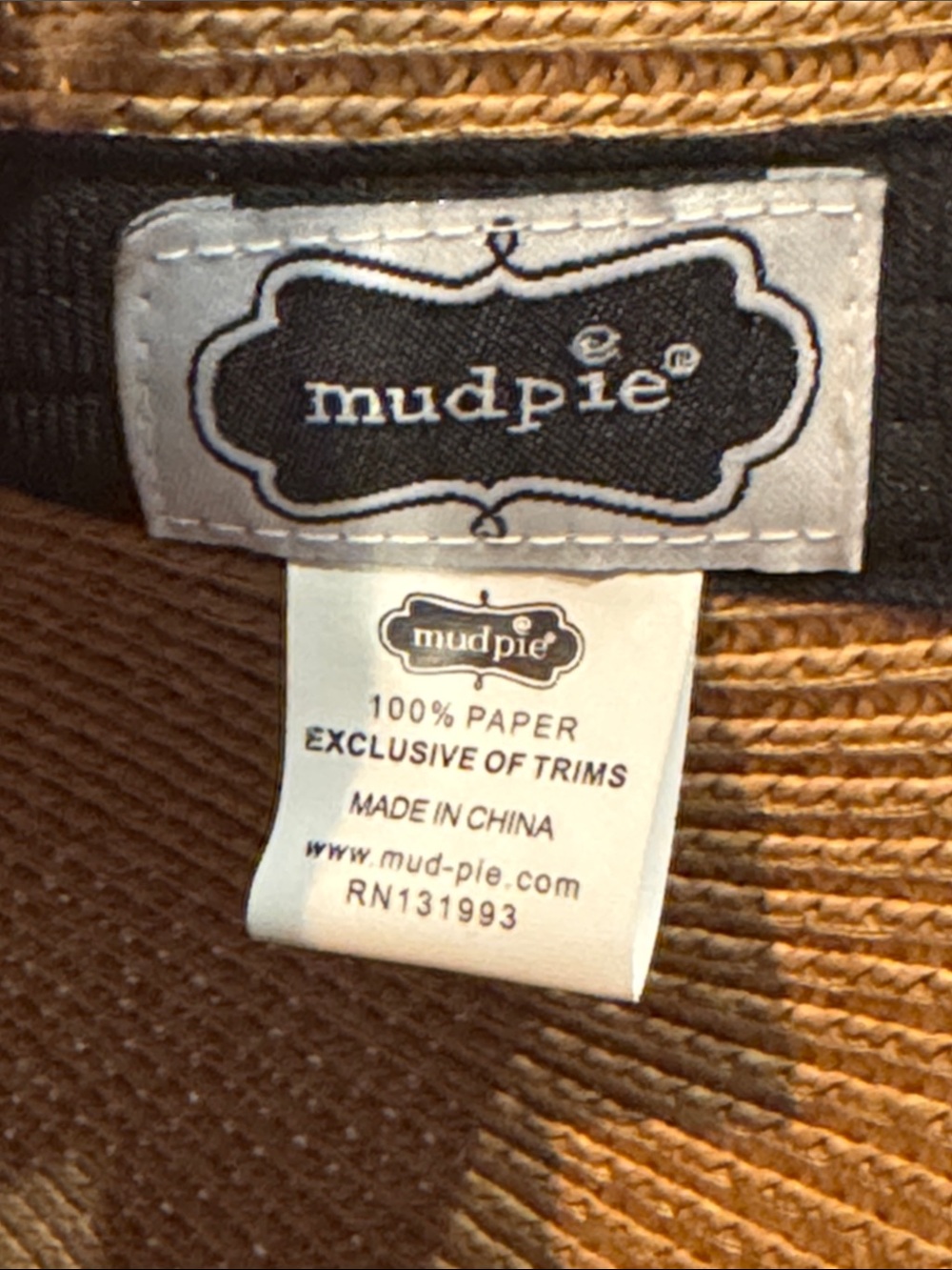 NWT Mud Pie Carlyle Packable Sun Visor Straw Hat Navy Anchor Travel Roll Up NEW - Picture 8 of 13